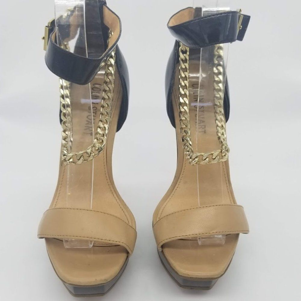Colin Stuart Chain AnkleStrap Platform Heel/Size 7 - Picture 3 of 13